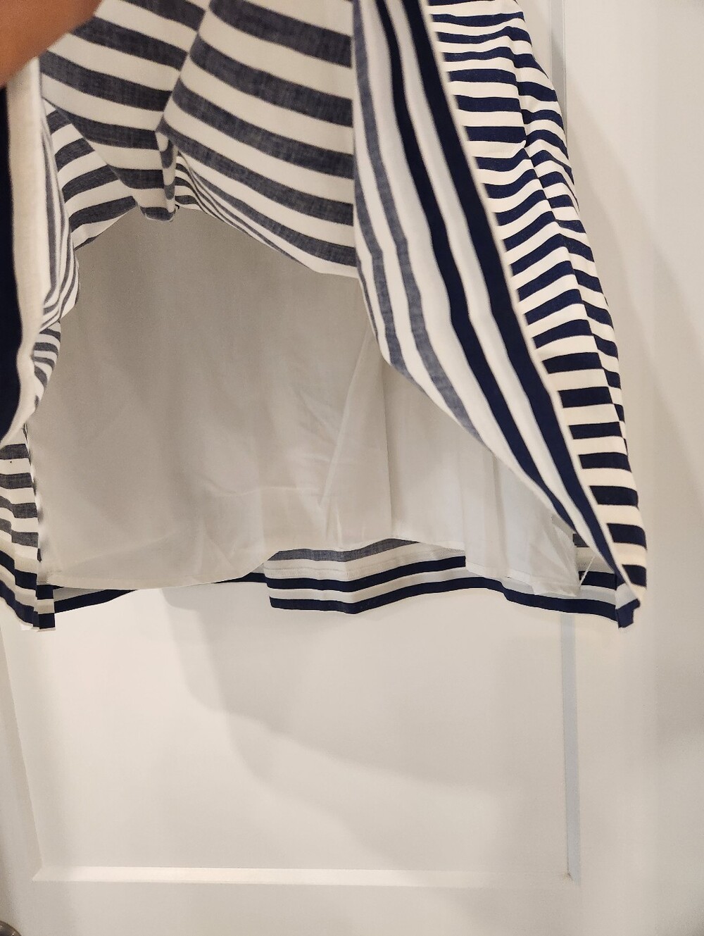 Loft Navy And White Stripe Skirt - Picture 4 of 4